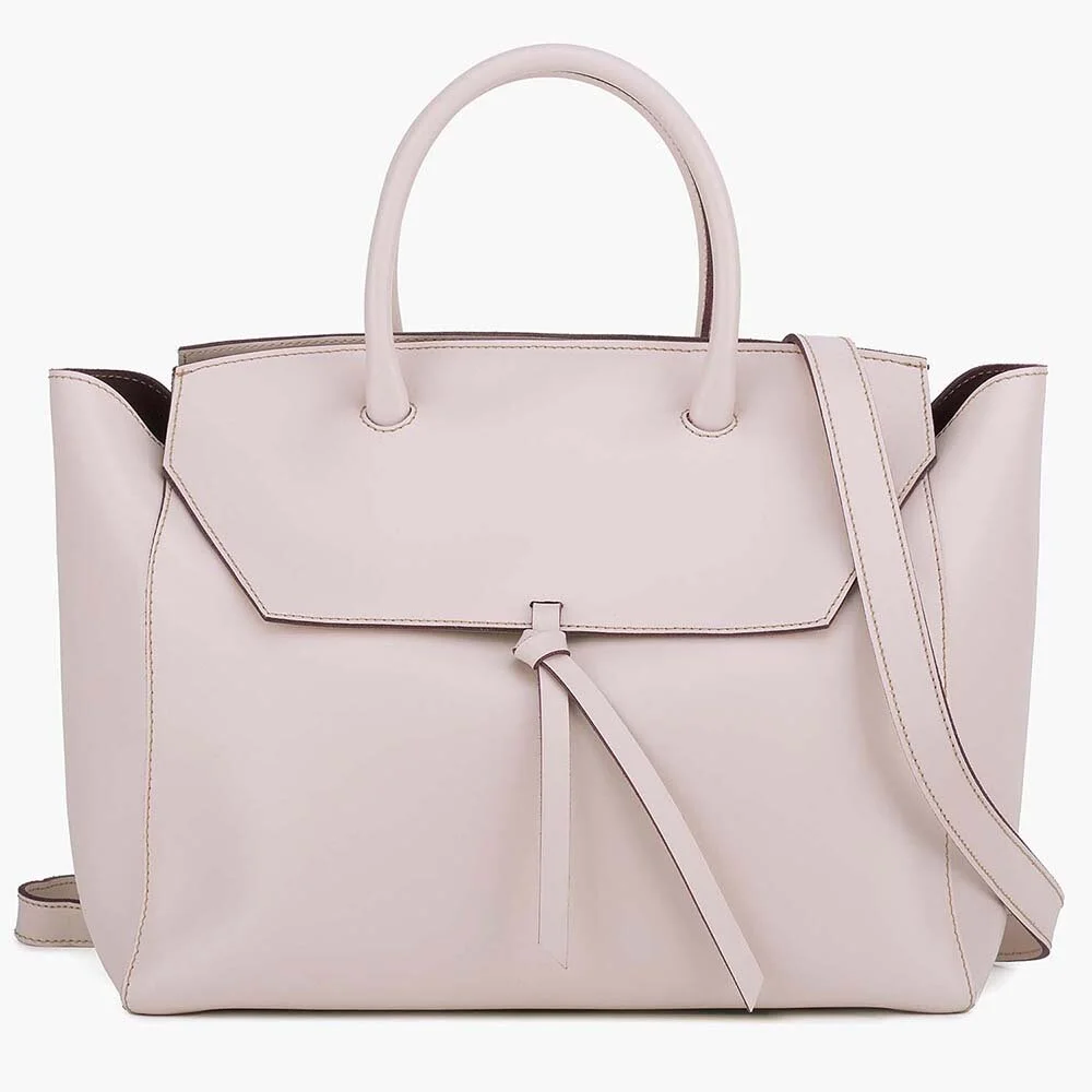 blush tote handbag