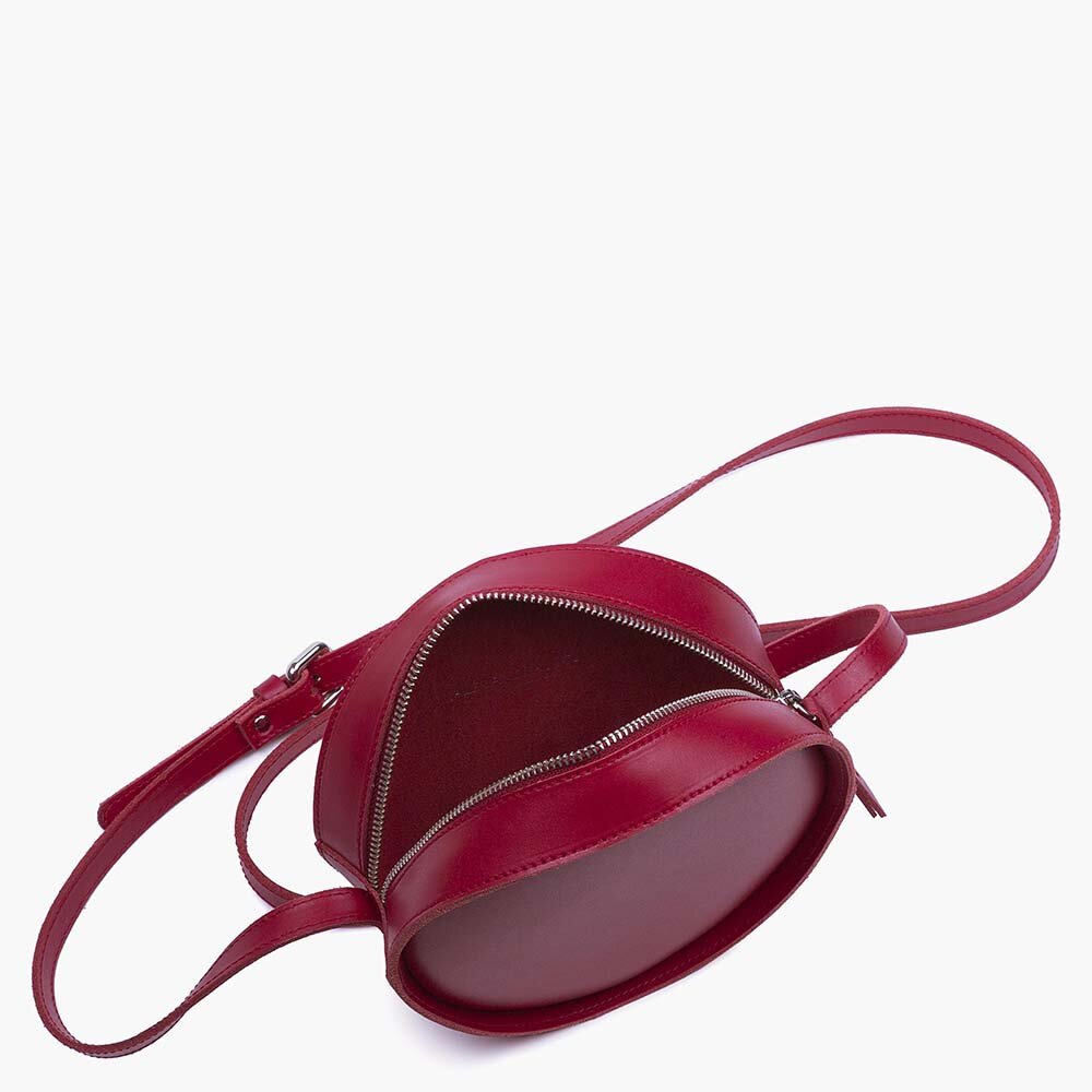 Circle Bag - Red — ALEXANDRA DE CURTIS | Italian Handbags, Purses & Ballet Flats