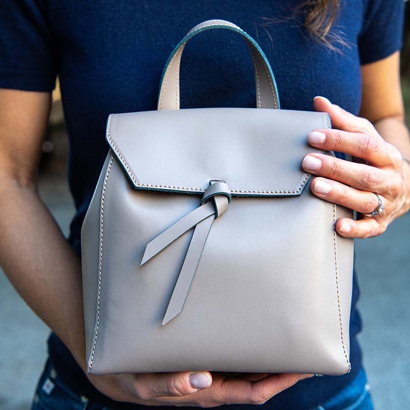 womens leather mini backpack