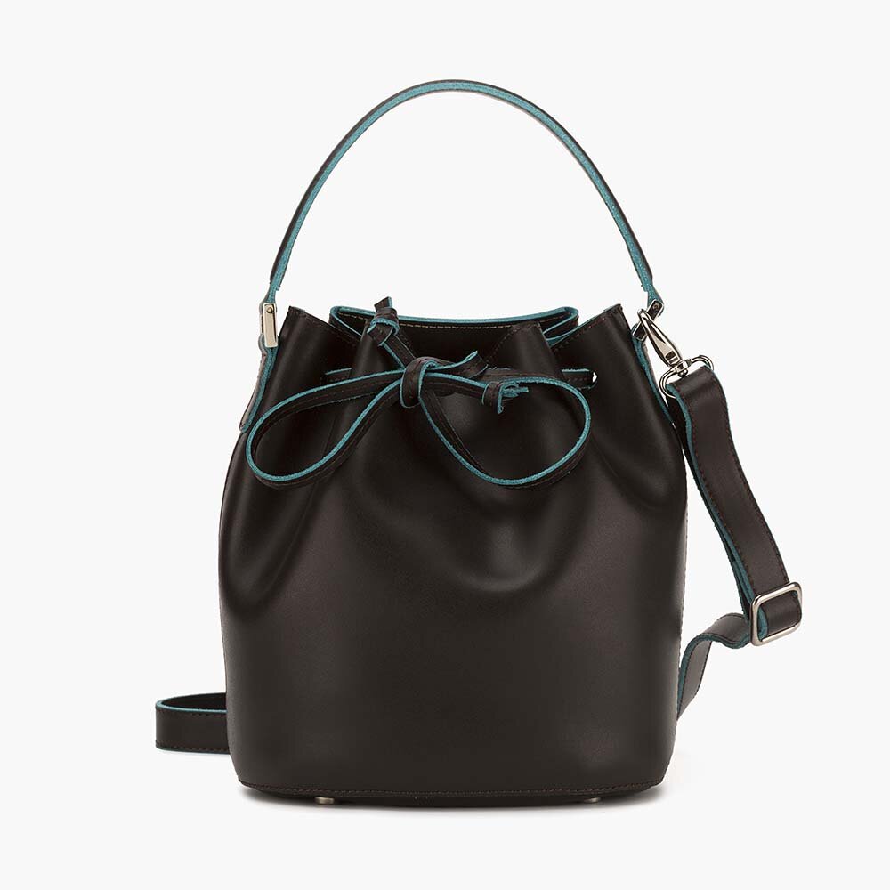 Italian Leather Brown Handbags & Purses | Alexandra de Curtis ...