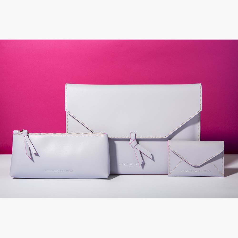 grey envelope clutch