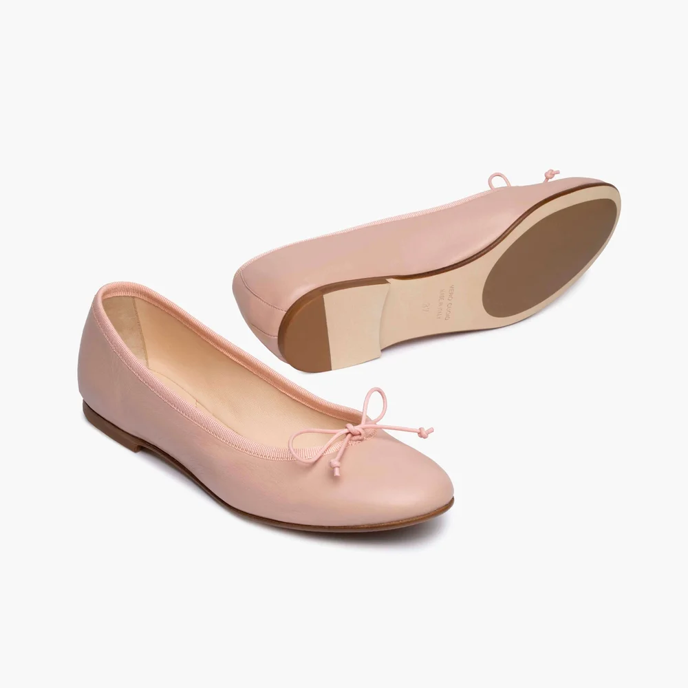 blush pink ballet flats