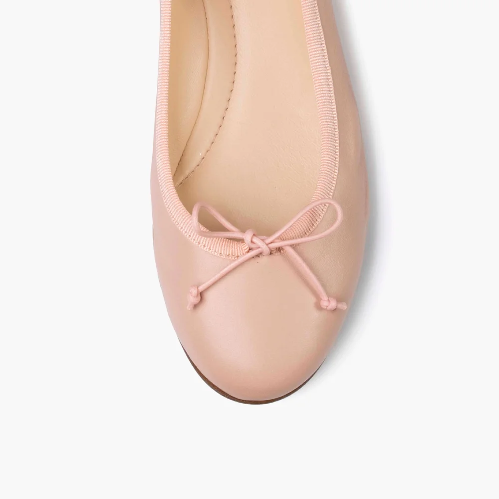 blush pink ballet flats