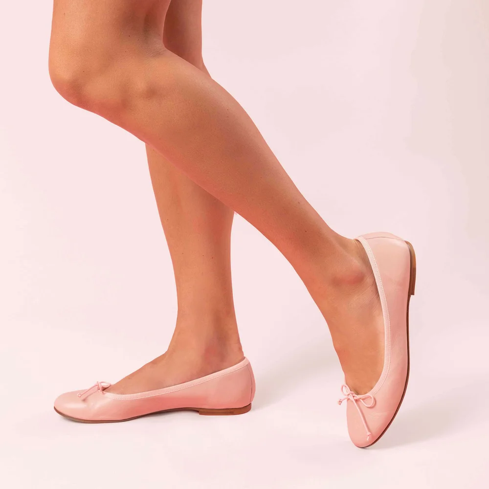 blush pink ballet flats
