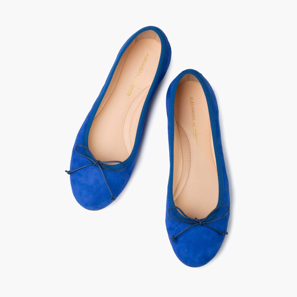 Livia Ballet Flat - Cobalt Blue — DE CURTIS | Italian Leather Handbags, Purses & Ballet