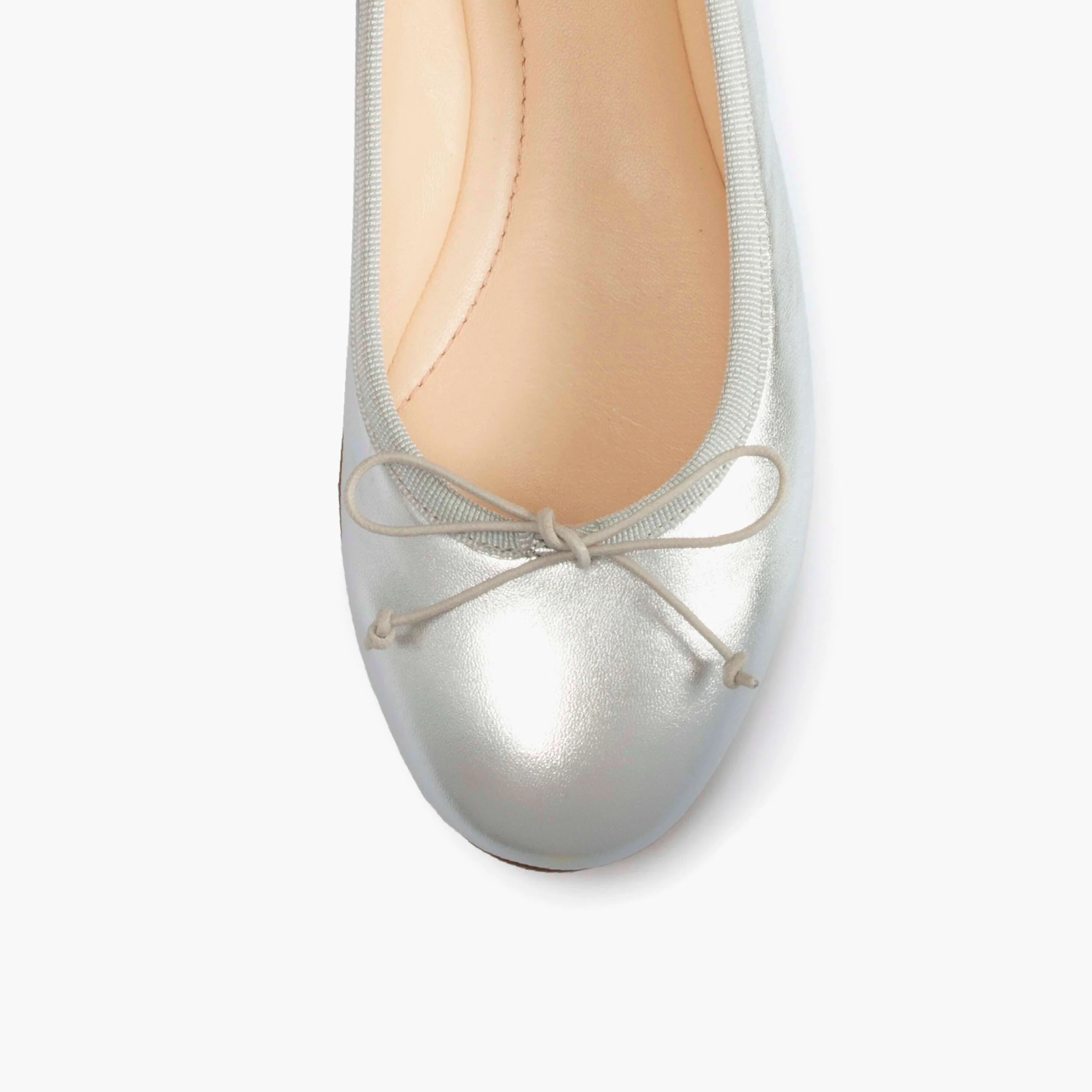 next silver ballet pumps