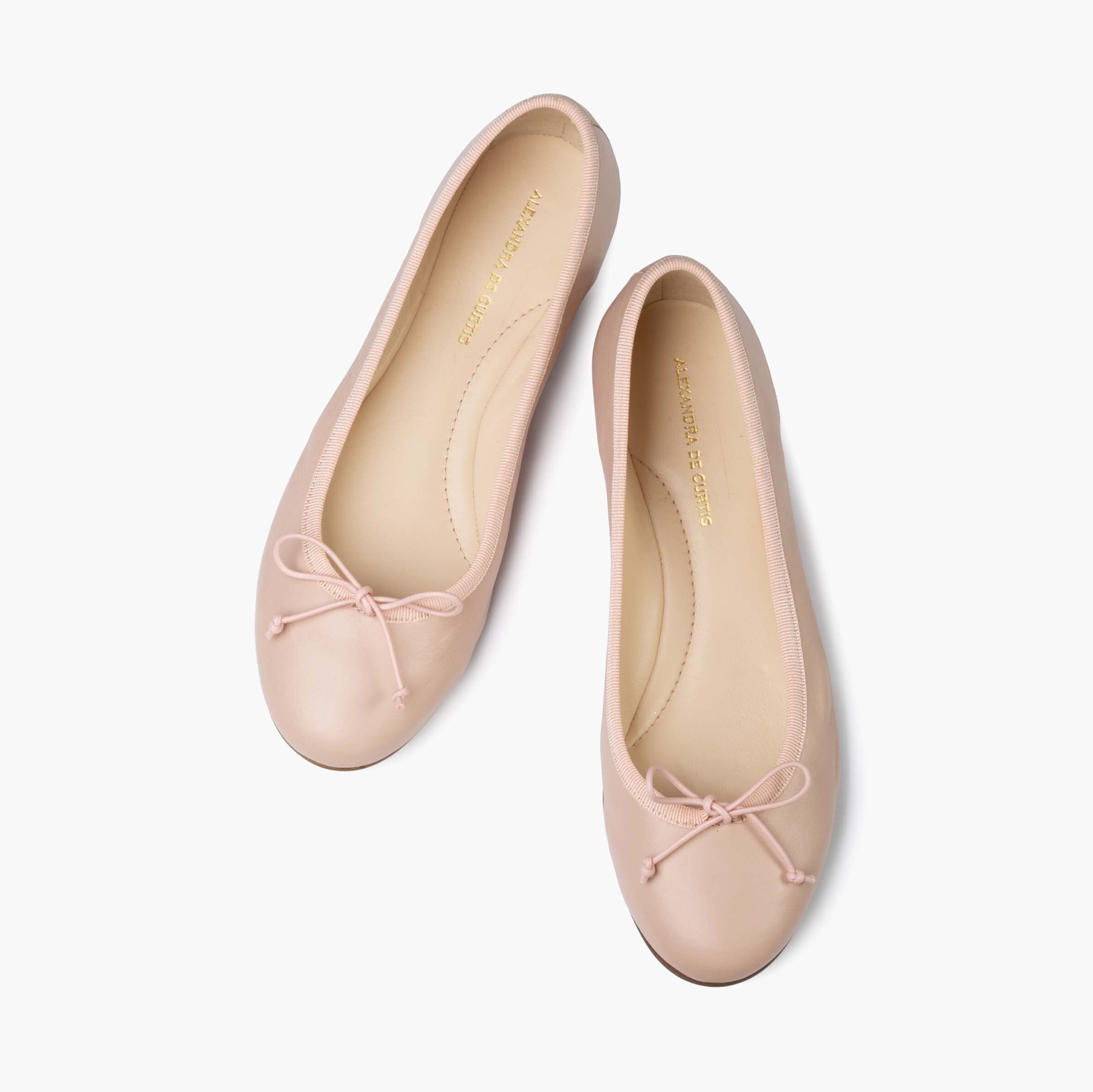 Livia Ballet Flat Blush Pink — ALEXANDRA DE CURTIS | Italian Leather Purses &