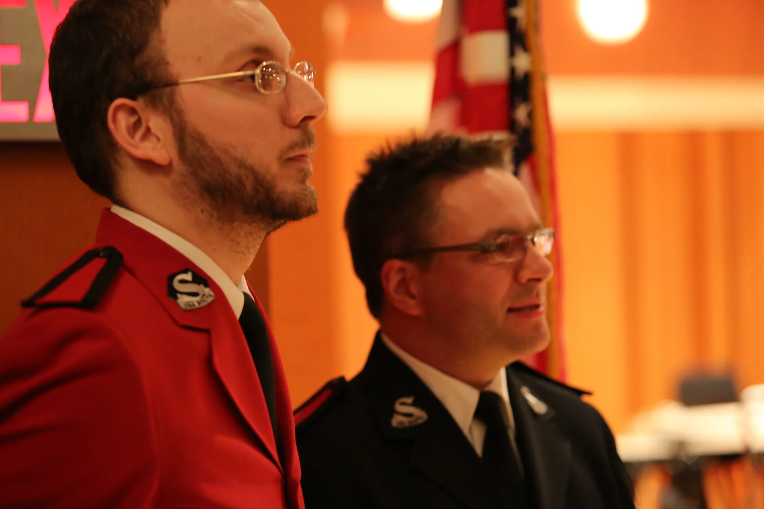 Brad and Nick in reflective mood