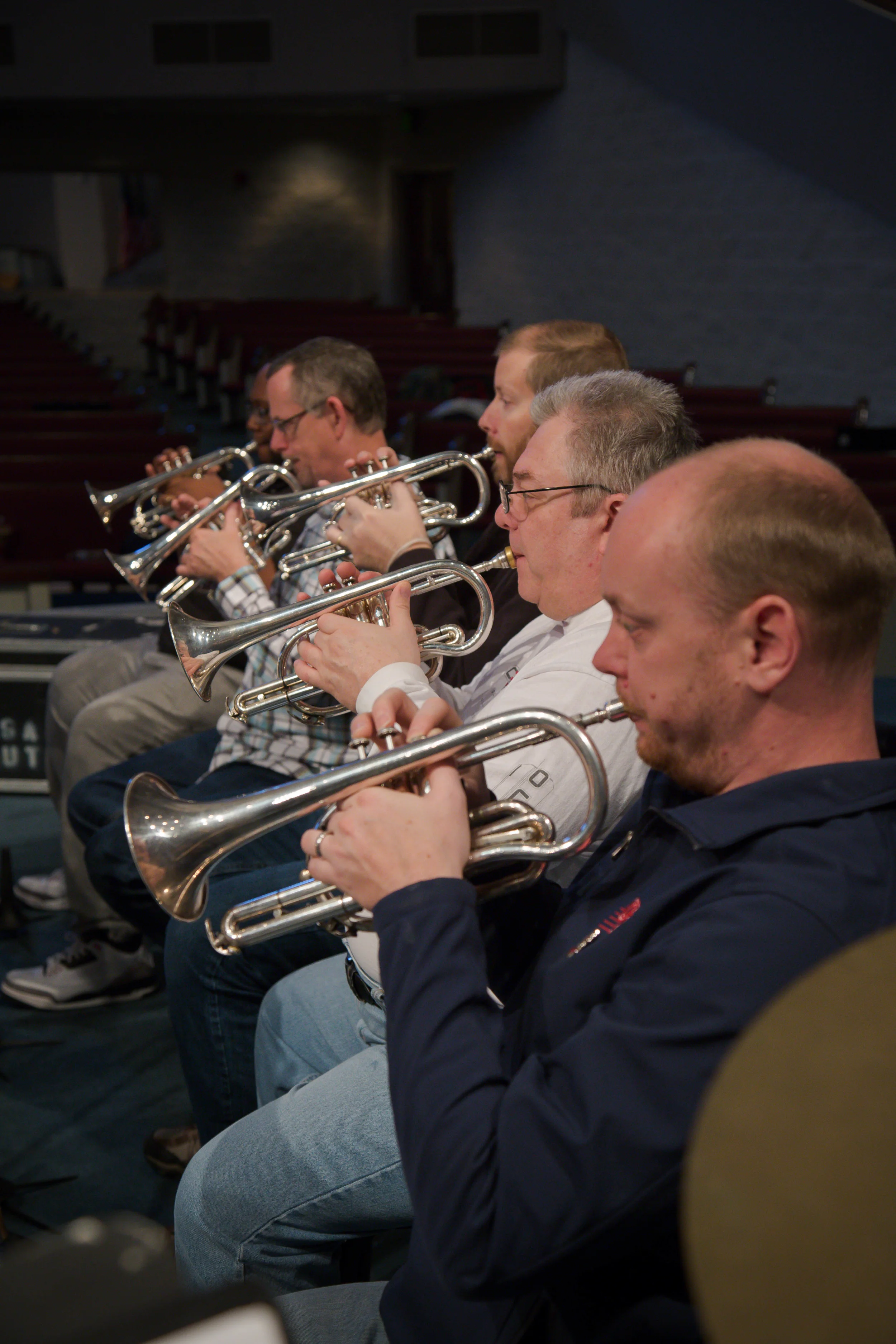  Jeremy Leach and the back row cornets 