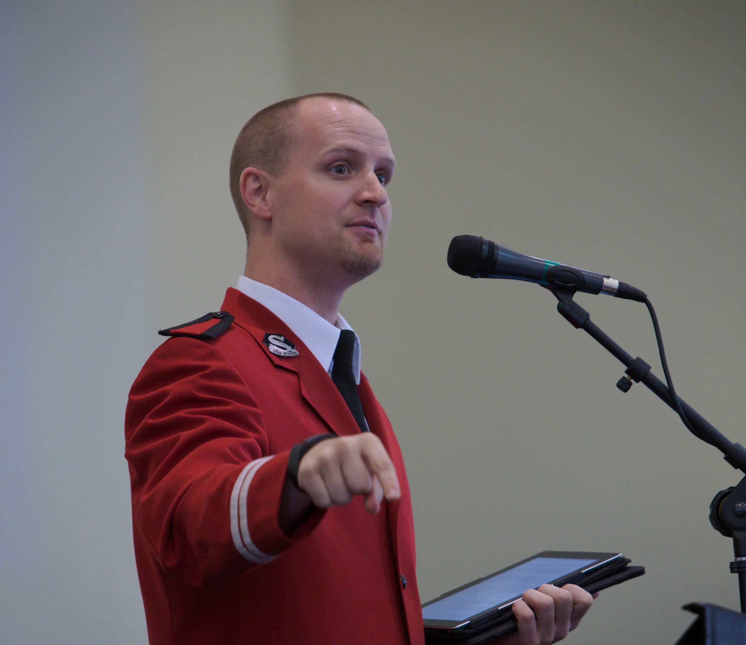 Jeremy Rowland giving his testimony