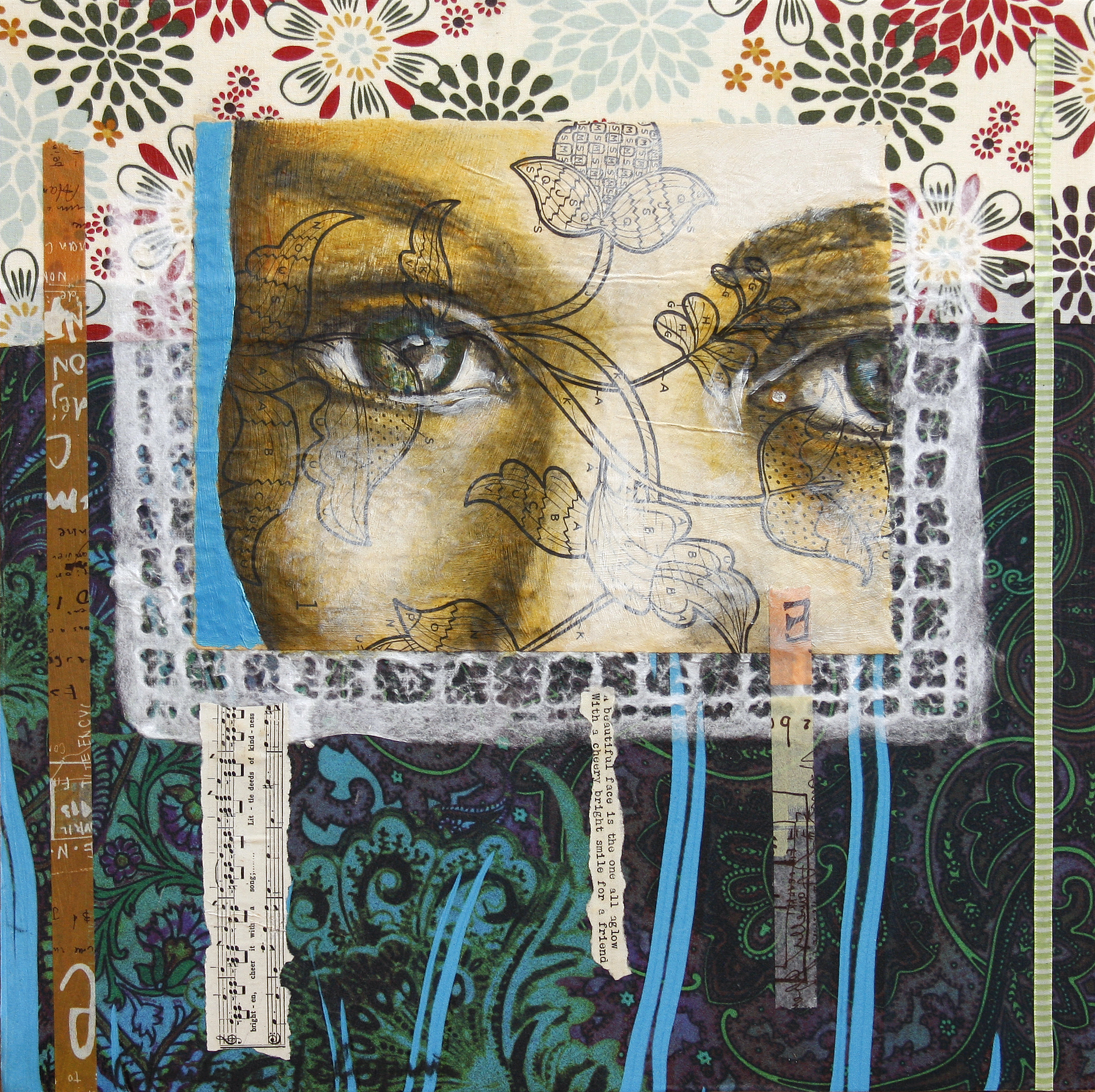 Little Deeds, 16" x 16"
