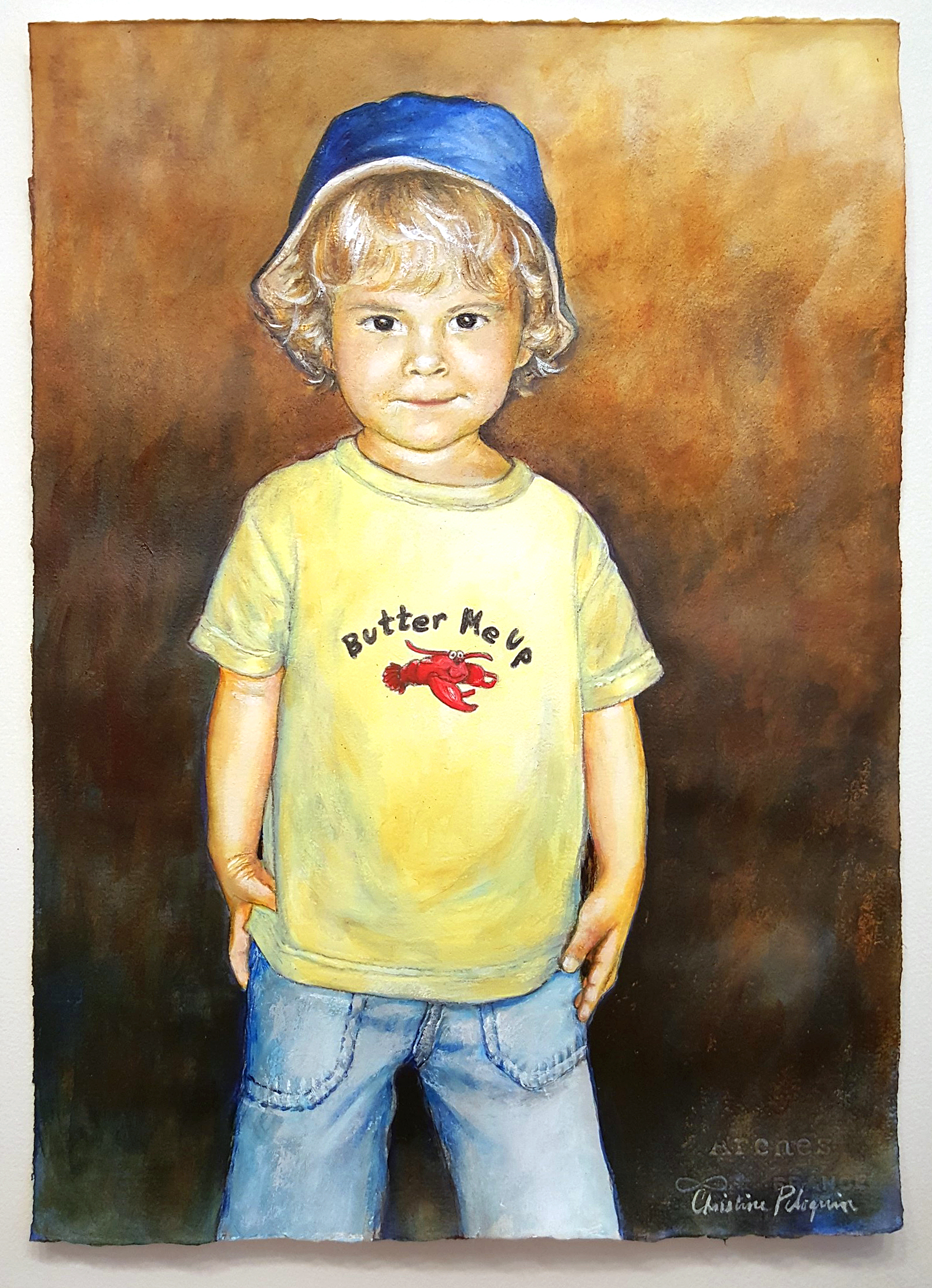 Butter Me Up , 21" x 15", graphite aquarelle pencils and acrylics in an aqueous manner on 140# arches paper
