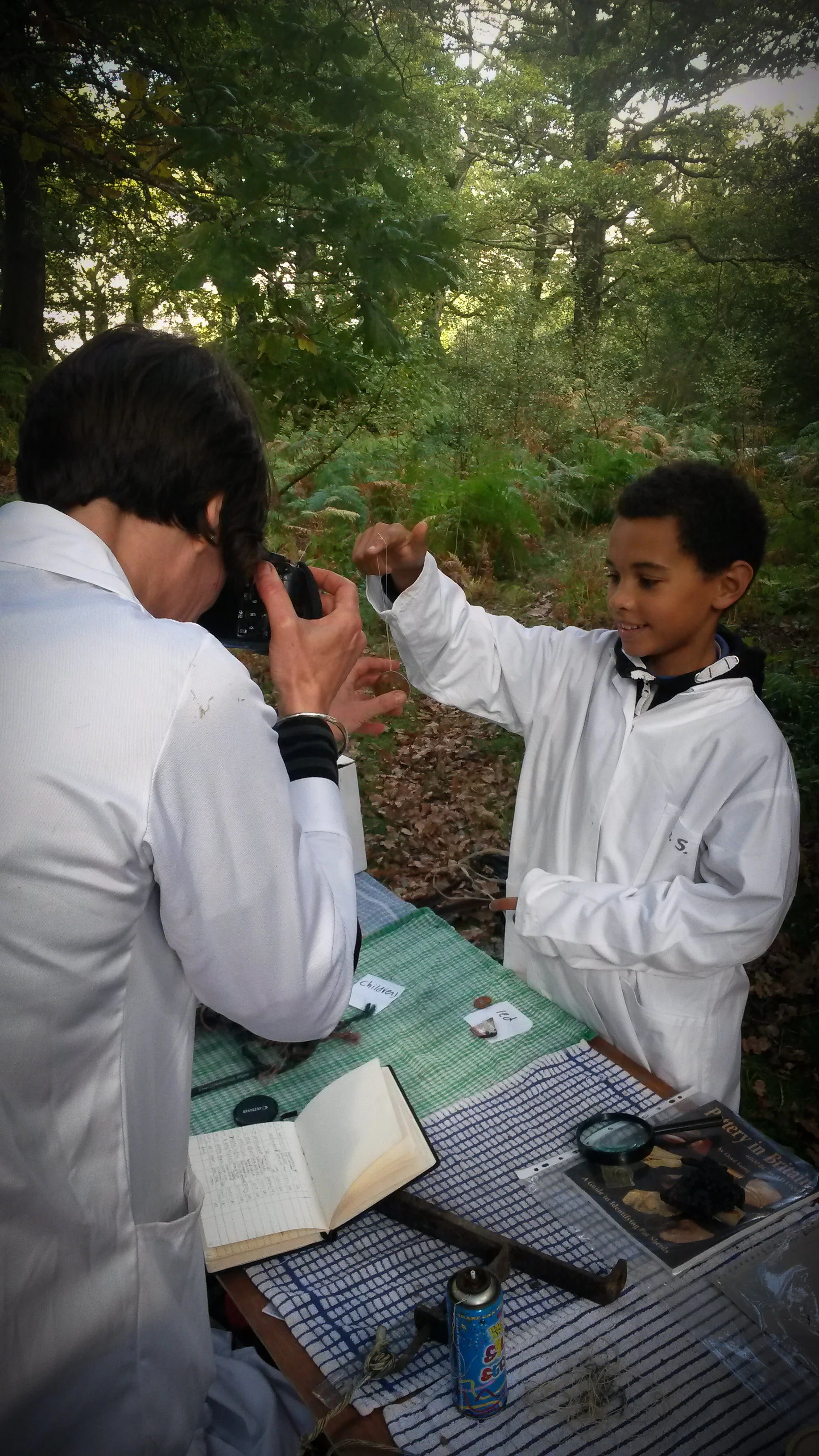 Photographing one of the takers (Lucas)