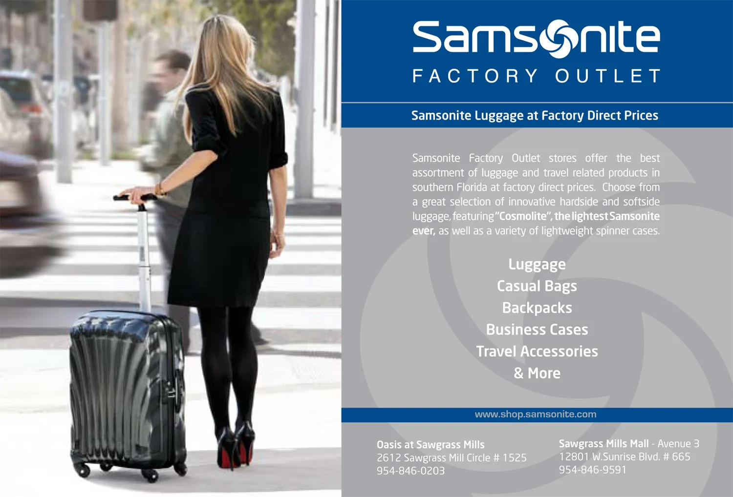 samsonite sawgrass mills