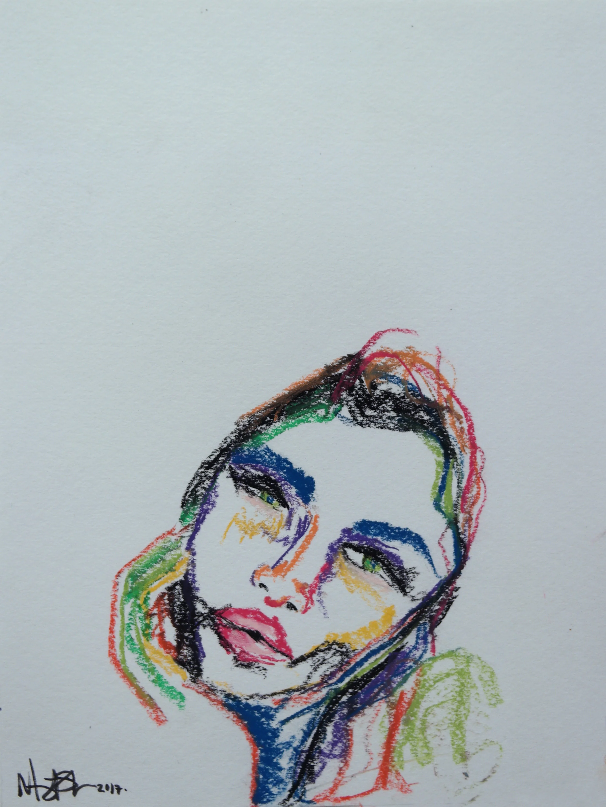   Saturn   |   pastel on paper    |   11 x 14 