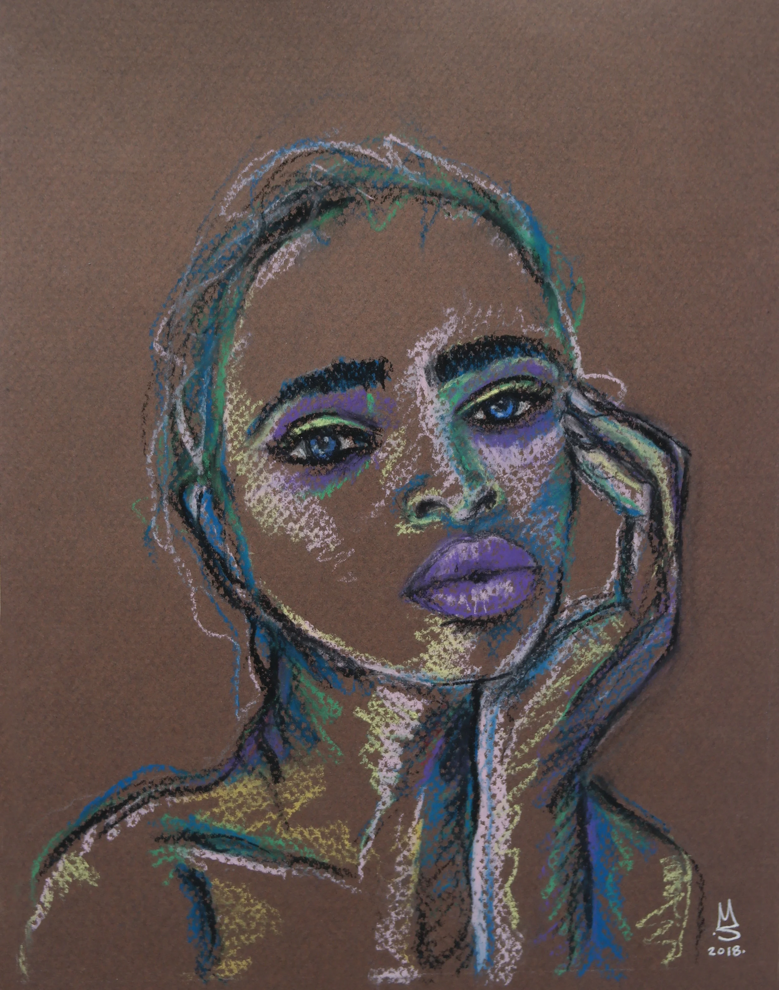   Jupiter   |   pastel on paper   |  11 x 14 