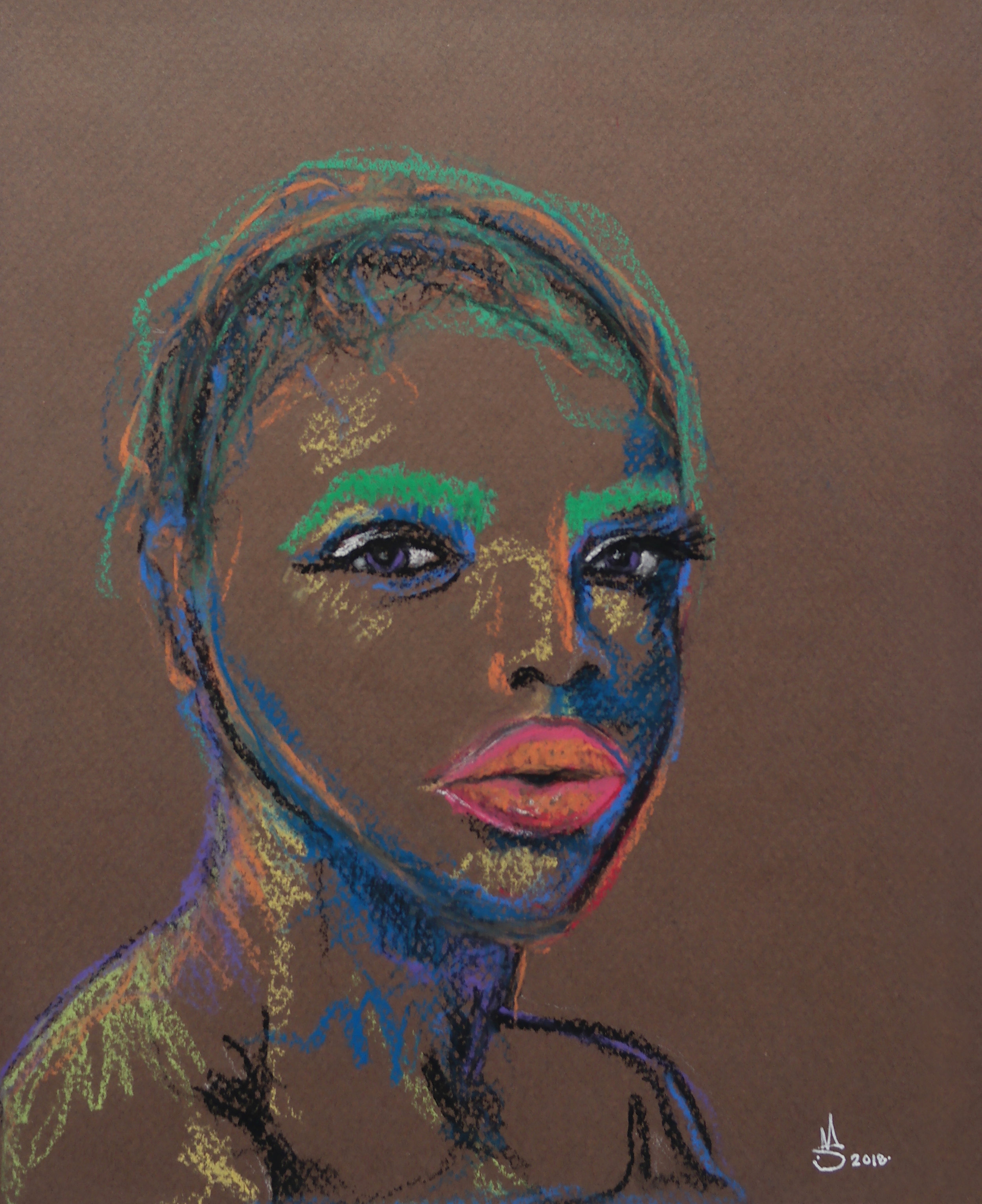   Neptune   |    pastel on paper    |  11 x 14 