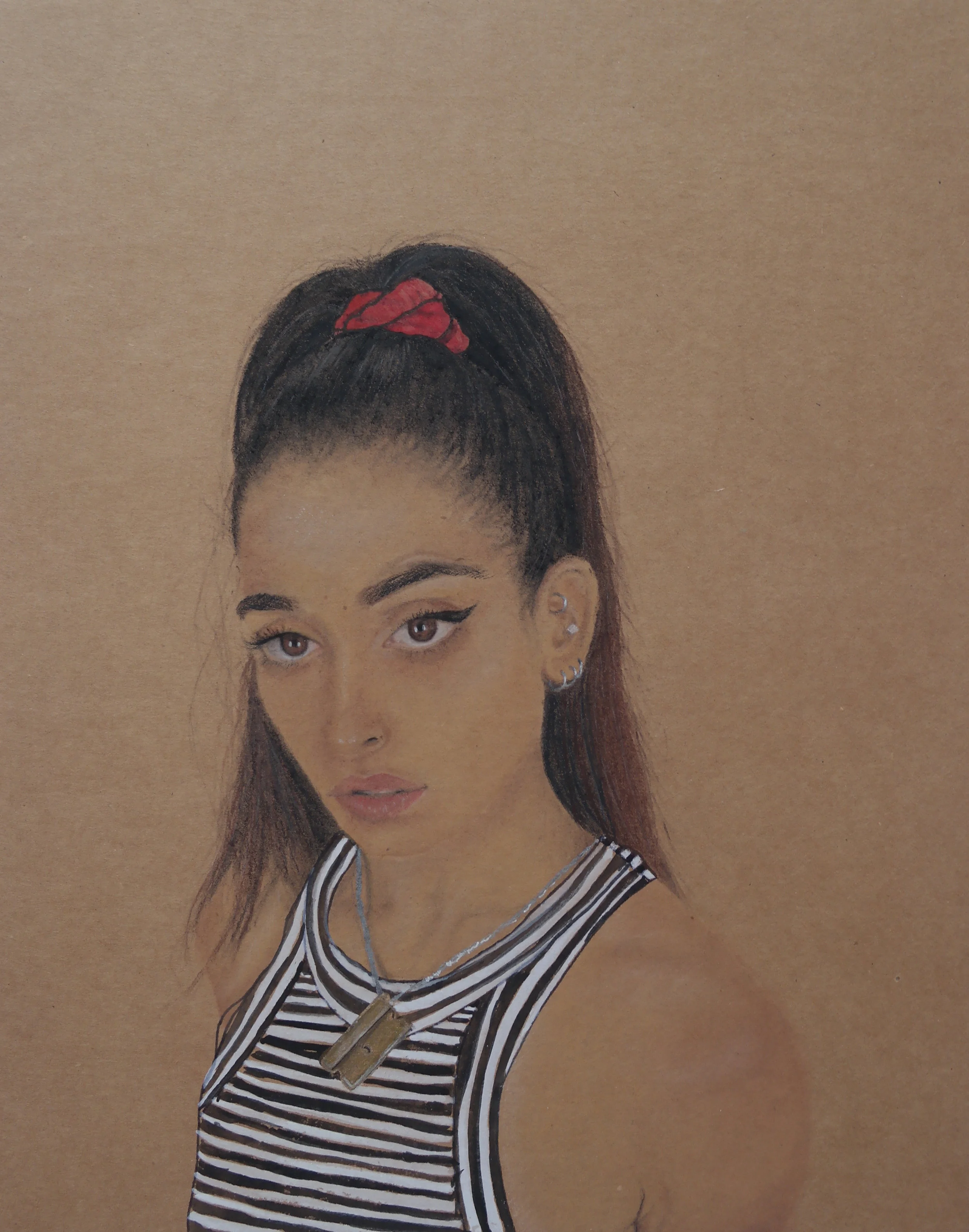   Ysanya    |   mixed media on cardboard    |  12 x 18 