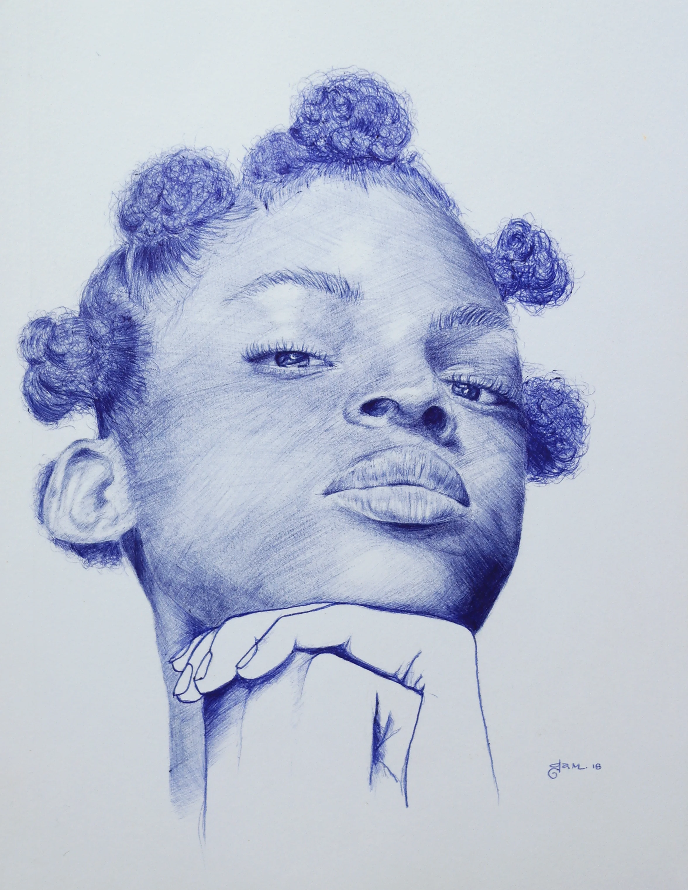   woman II.   |  ballpoint pen on paper    |  8 x 10 