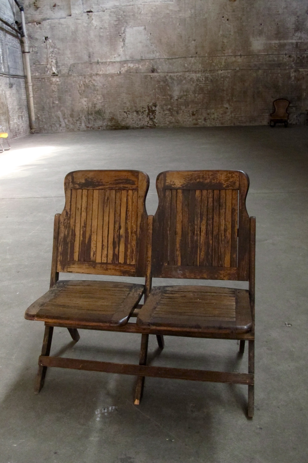 Wood Seating Primate Props, Wooden Theater Seats
