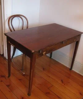 Wood Table on Wheels 42"x24" $150