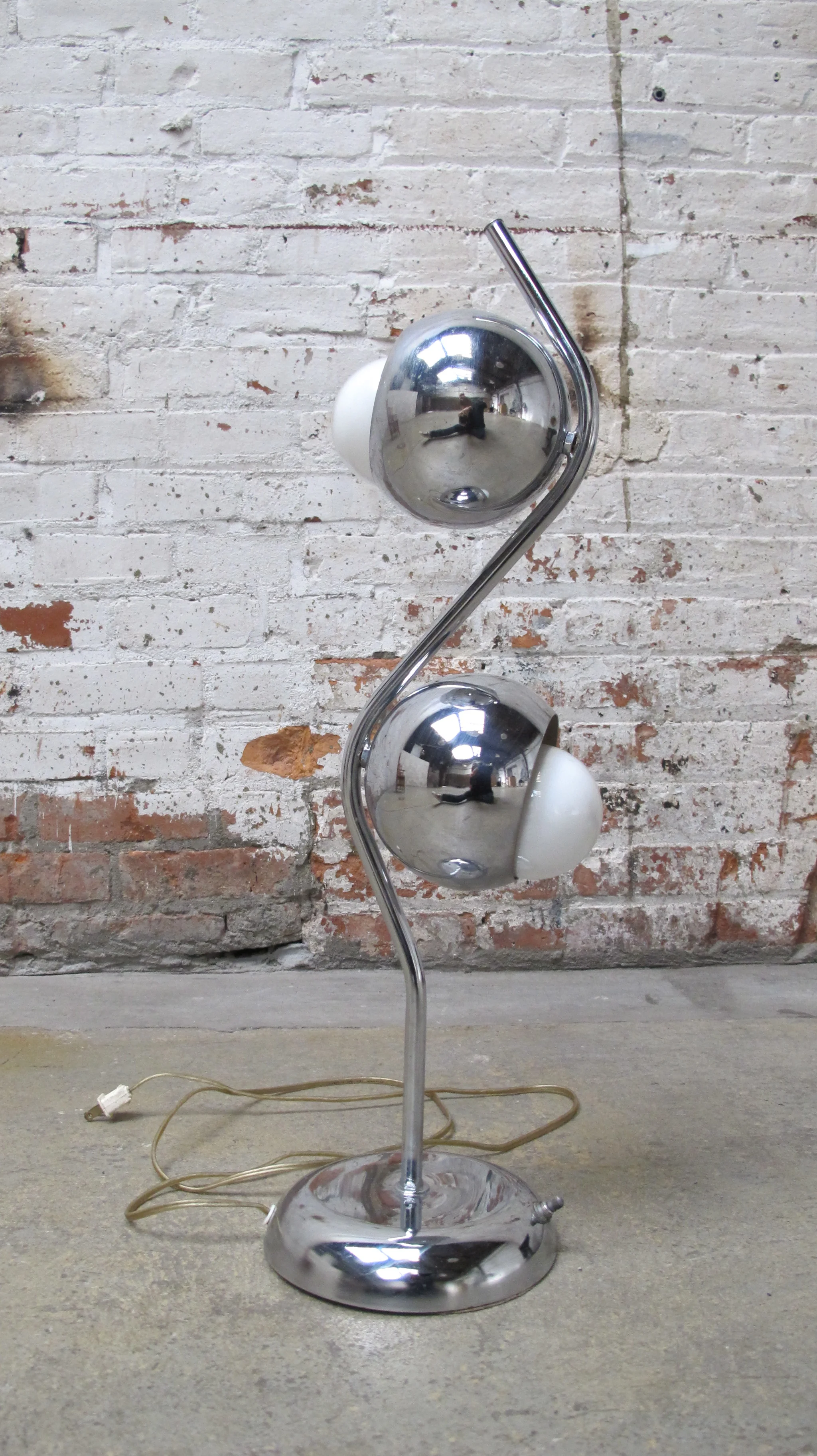 Silver Orb Lamp $40