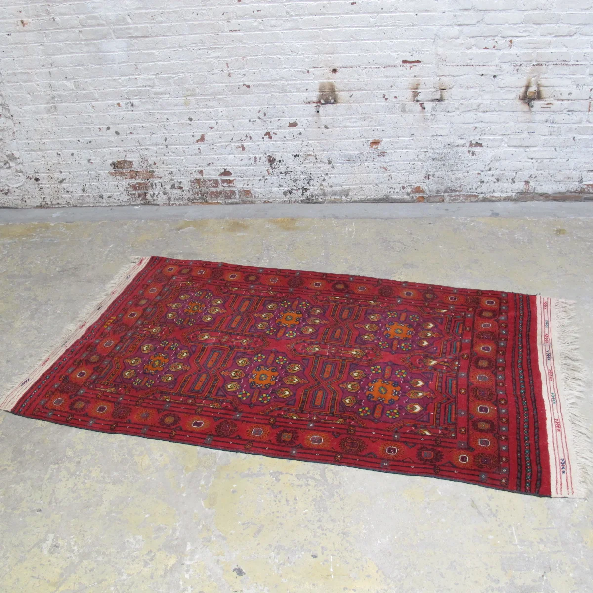 Red Patterned Rug $200