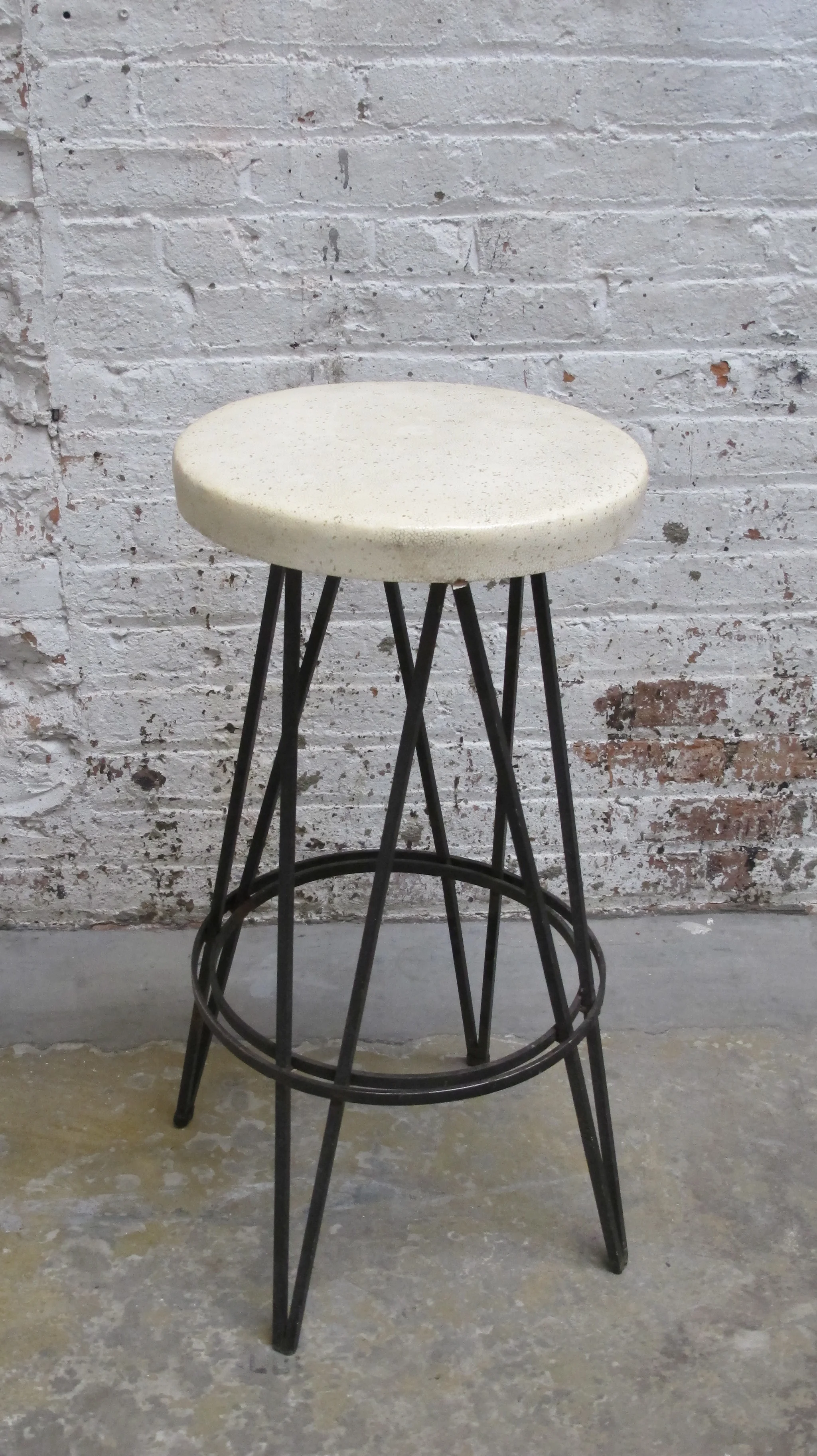 RSS Cast Iron Stool with Sparkle Seat $75