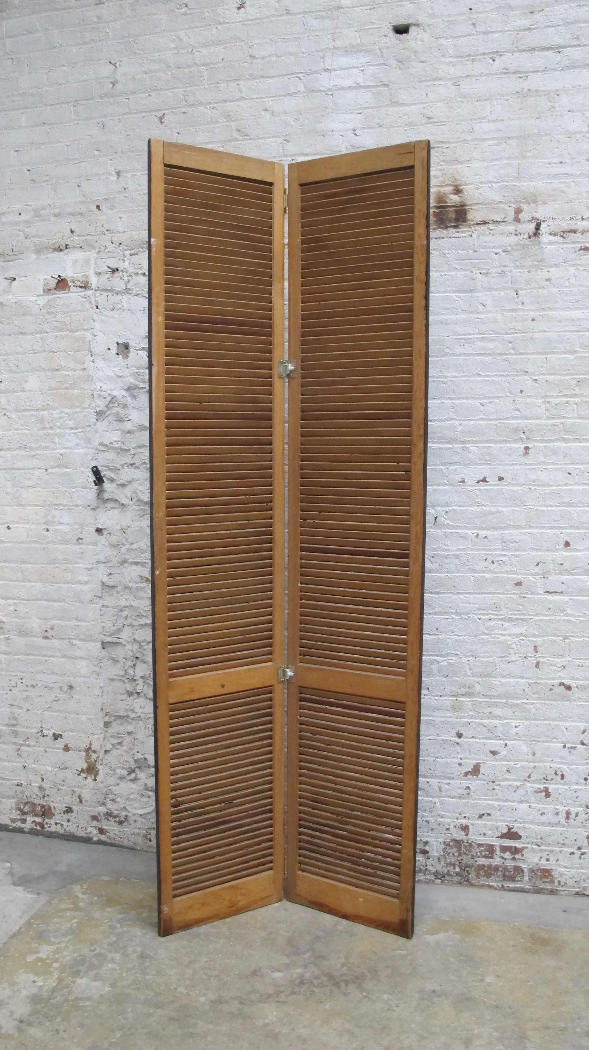 Black 2-panel Screen - back $75