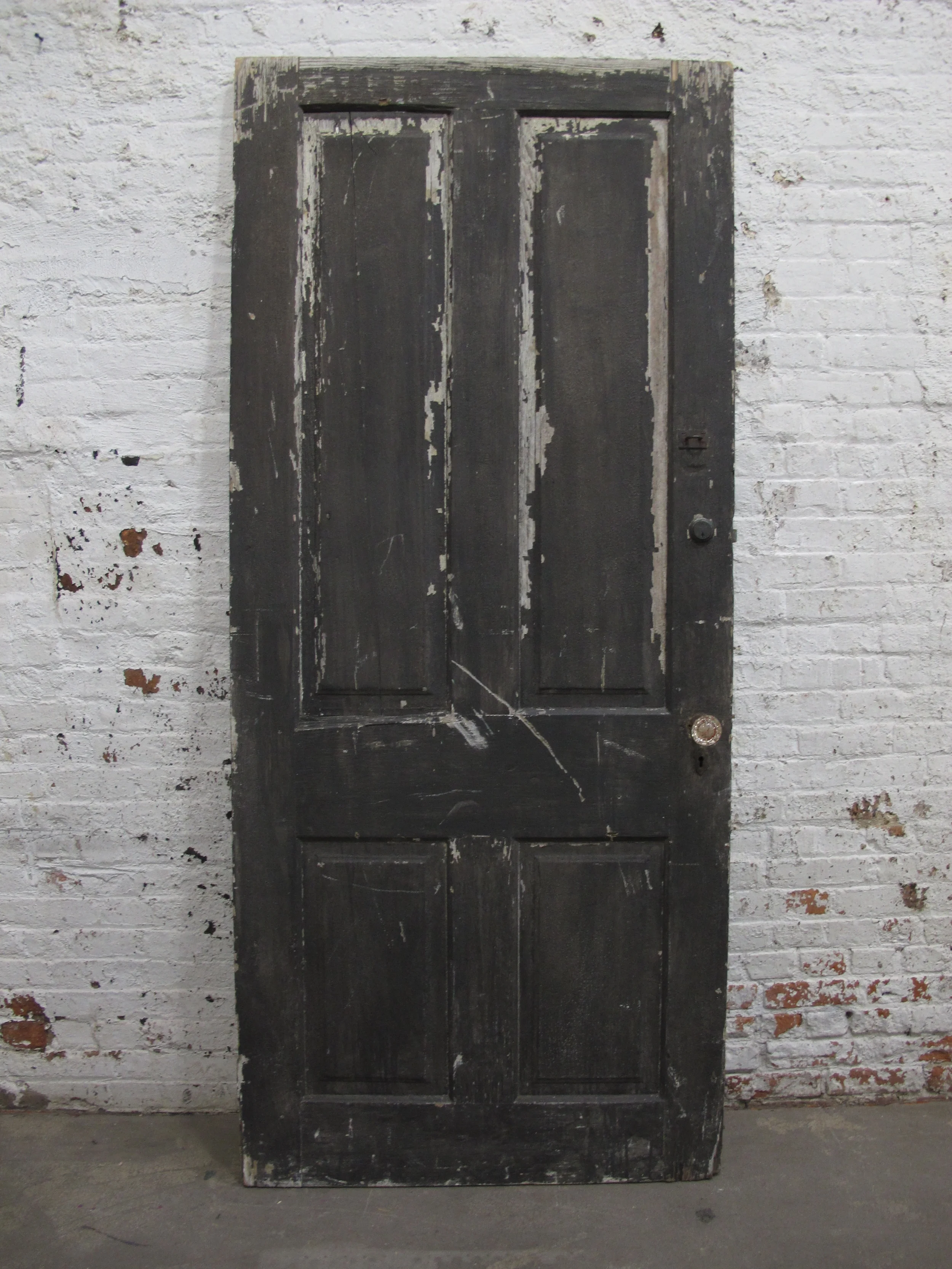 Distressed Black Wood Door $100