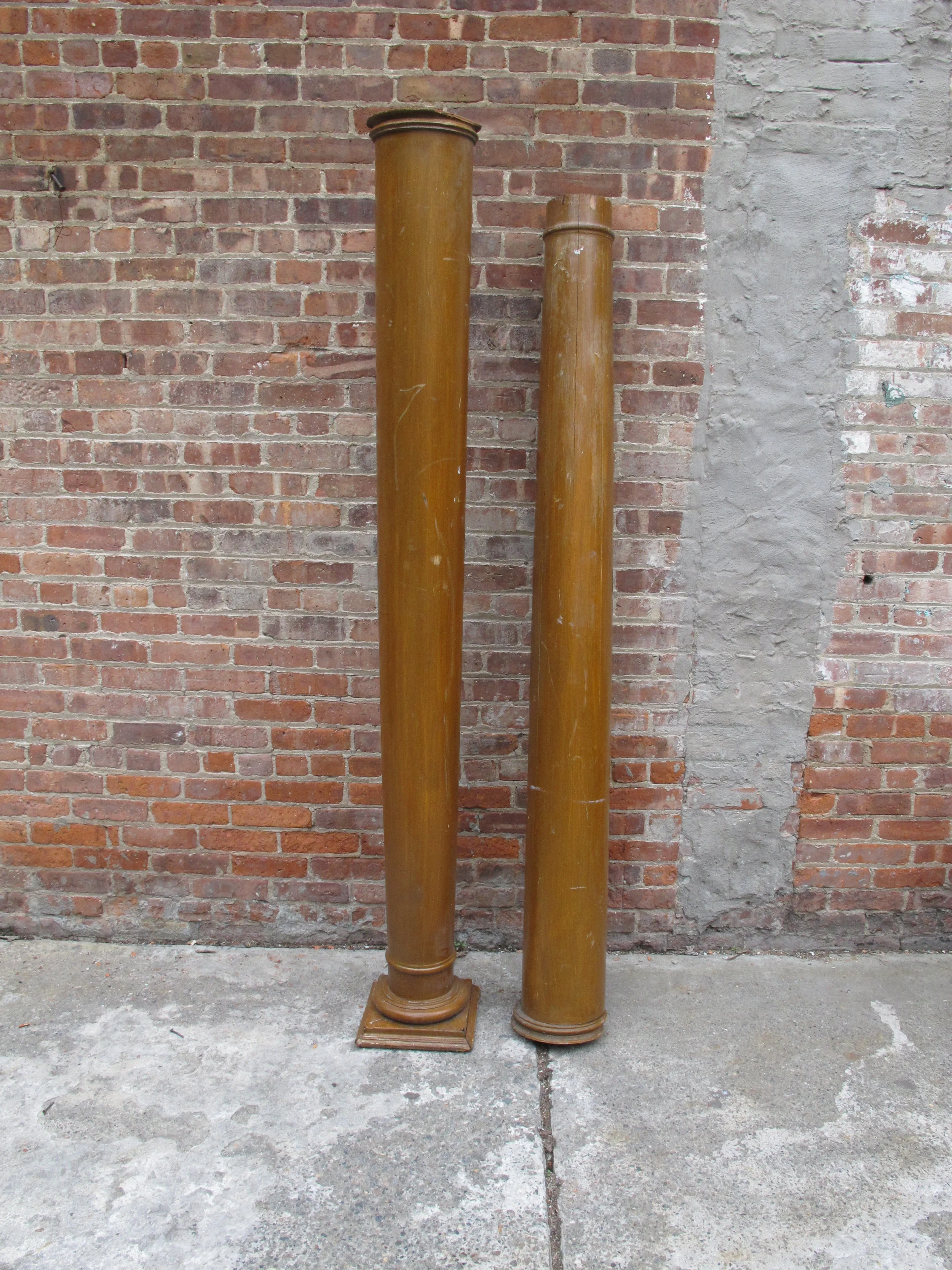 Two Brown Columns $30/ea