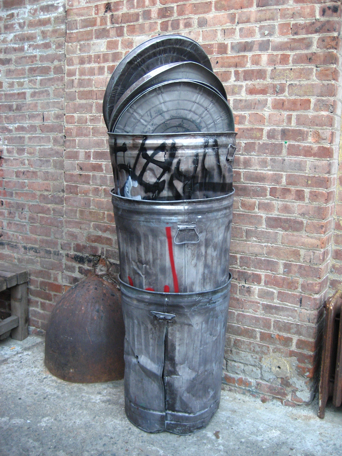 Metal Garbage Cans $25