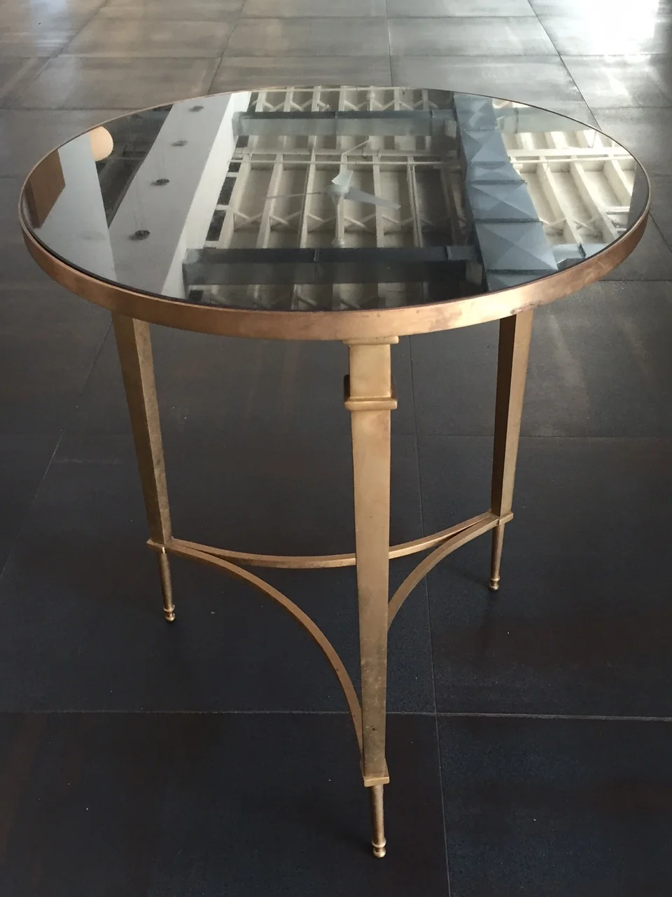 RSS Brass and Granite End Table $320