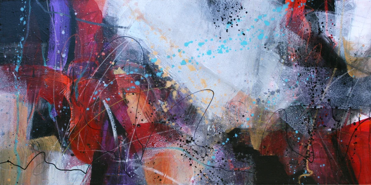 Ligadoopsee, acrylic on canvas, 18x36 - starting bid $240