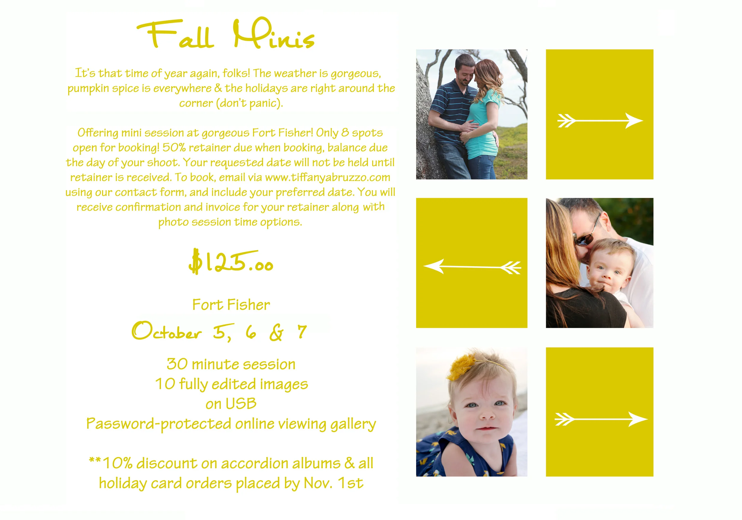 Fall Mini Sessions & a Giveaway