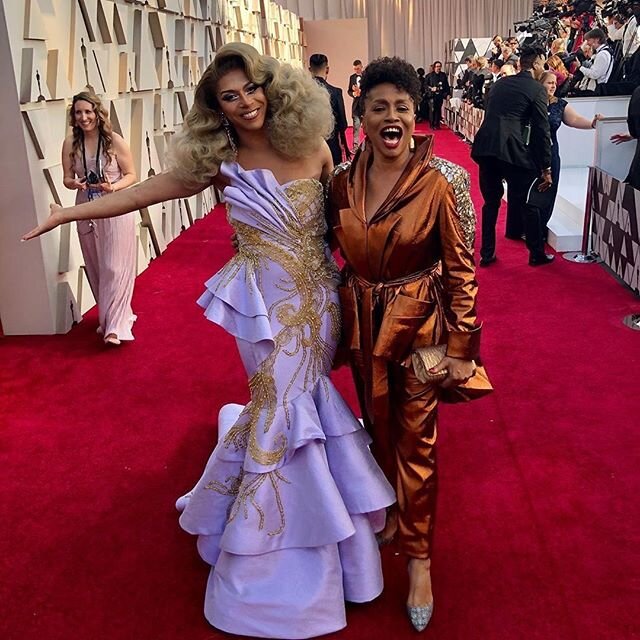 Happy Oscars Sunday! 
Thinking about last year when we had the opportunity to create 2 custom looks for @itsshangela and @jeniferlewisforreal .
I&rsquo;ll always be grateful for this moment. ❤️