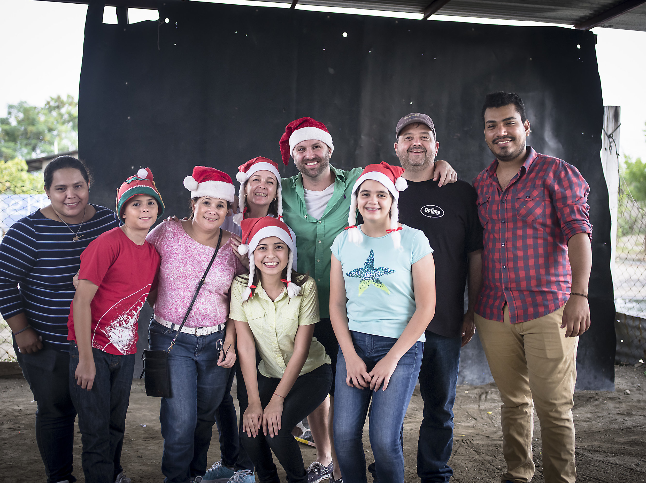 Pictured Left to Right: Eva, Alejandro, Alejandra, Carla, Monica, Timothy, Andrea, Jorge and Engelbert. Thank you all!