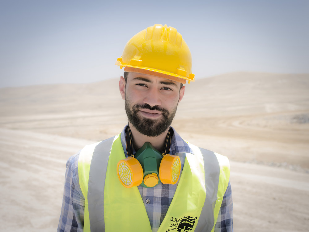 Osama works with sanitation for the country Jordan.  