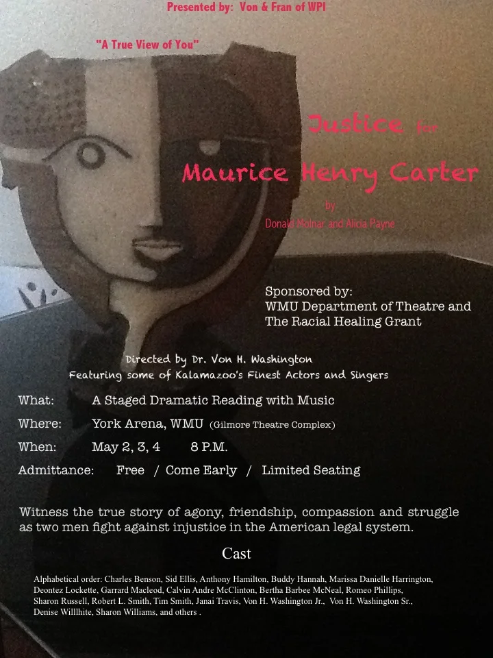  Staged Reading at Western Michigan University May 2013 