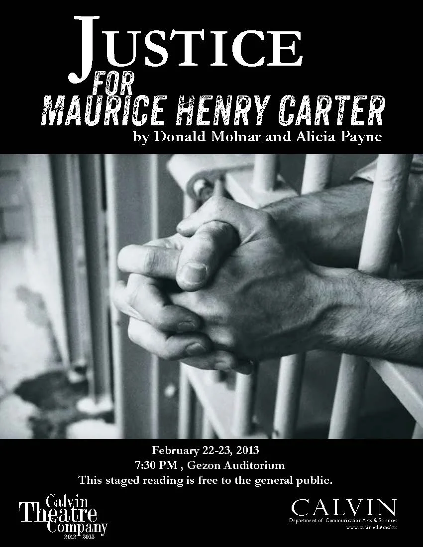  Staged reading at Calvin College, February 2013, as part of their Black History month celebration. 