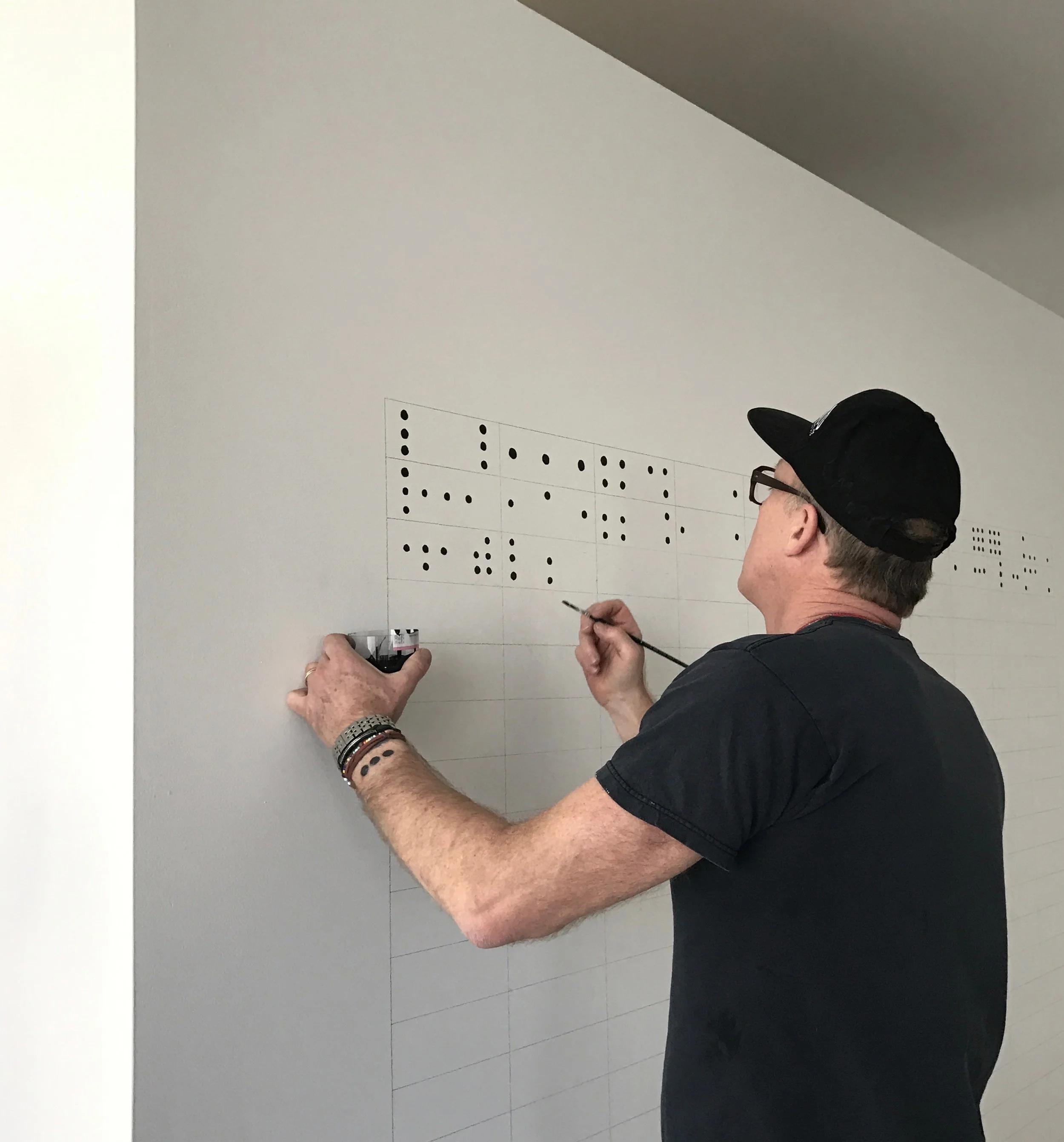 Matt Magee creating Marfa Grapheme
