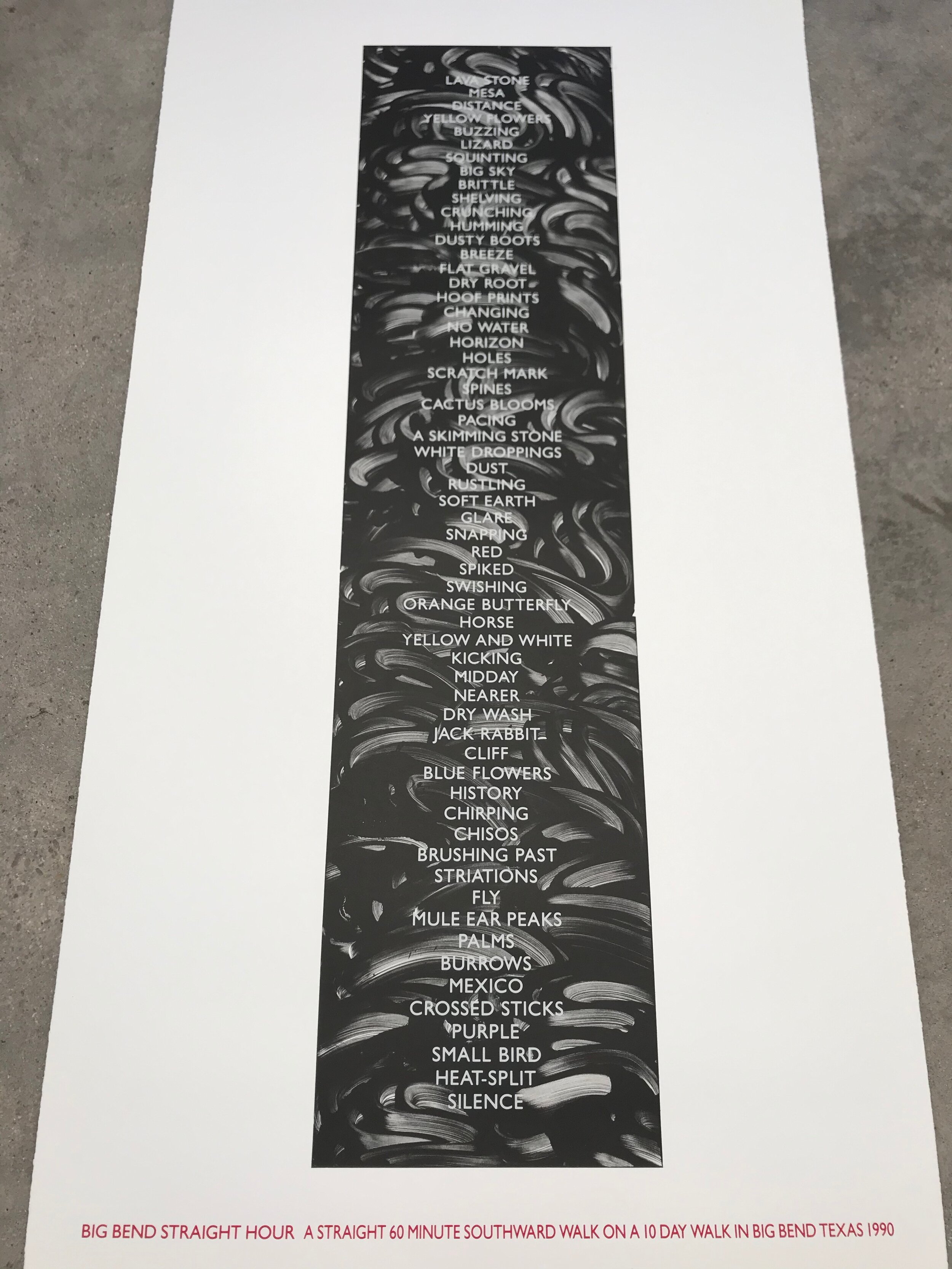 Richard Long - Big Bend Straight Hour (1990)