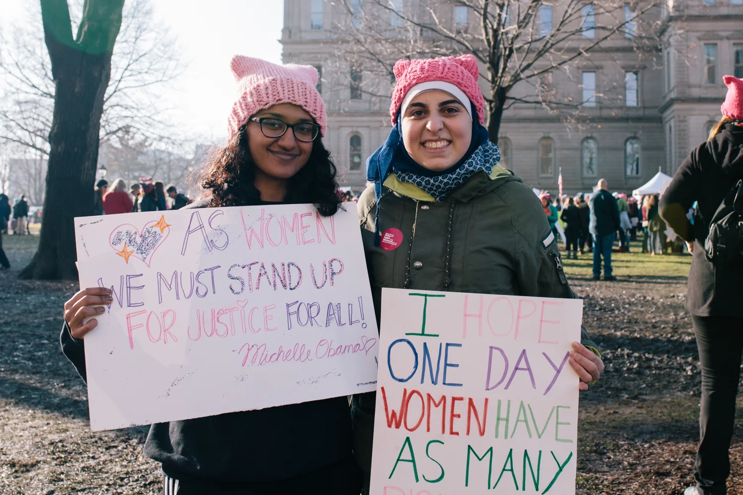 Documentary, photojournalism, Women's March, Lansing, Michigan