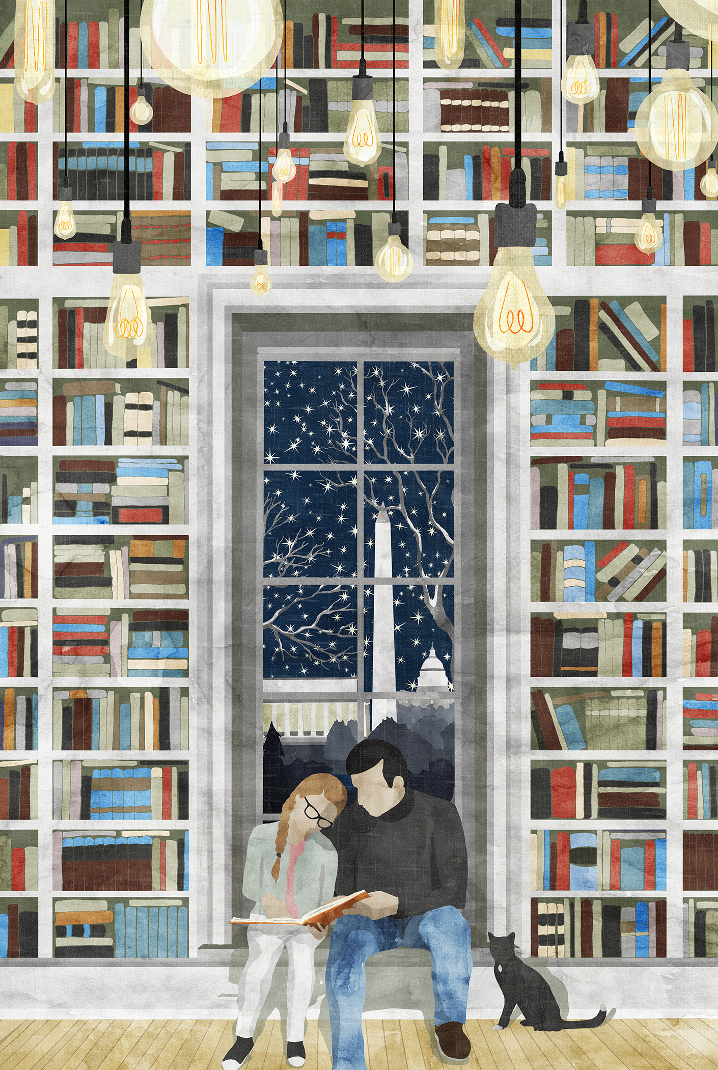 Amazon Books Georgetown Washington D.C. 43" W X 67" H