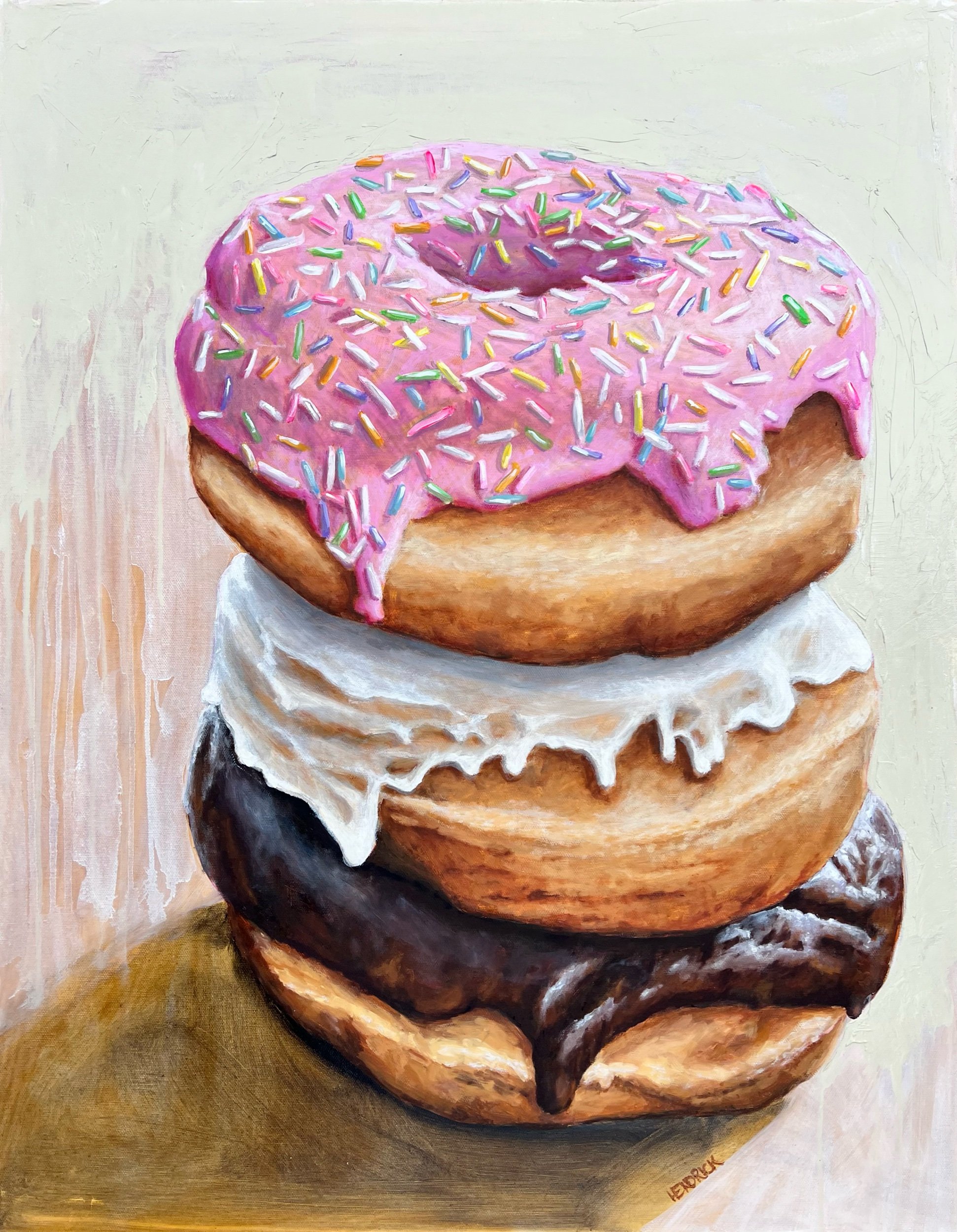 Sprinkles on Top, 22x28” Oil on canvas 