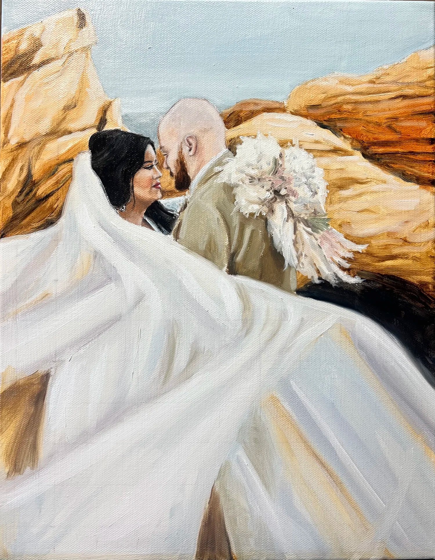 Abbey and Matthew 11x14”, Oil