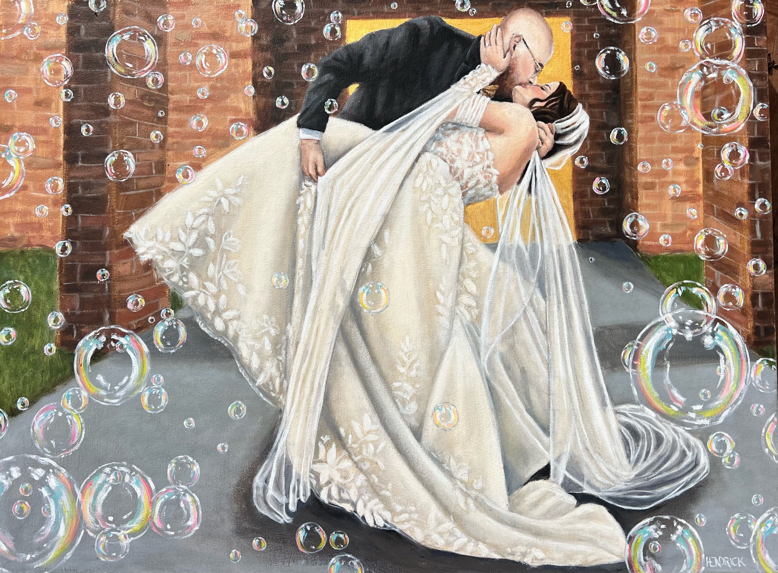 Bubble Send Off 24x18”, Oil