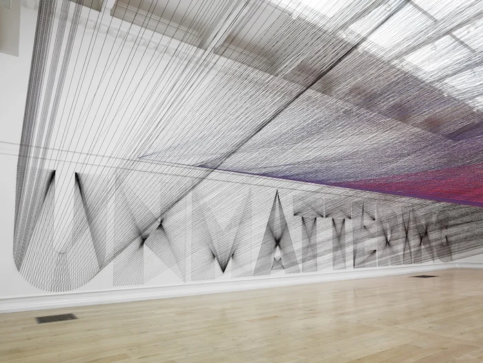 Pae White , Too Much Night, Again , installation view, South London Gallery, 2013