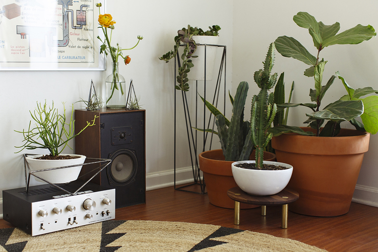 Small and large planters rom KKDW . Also LOVE her hanging planters. Actually, let me rephrase that. I love her whole aesthetic!