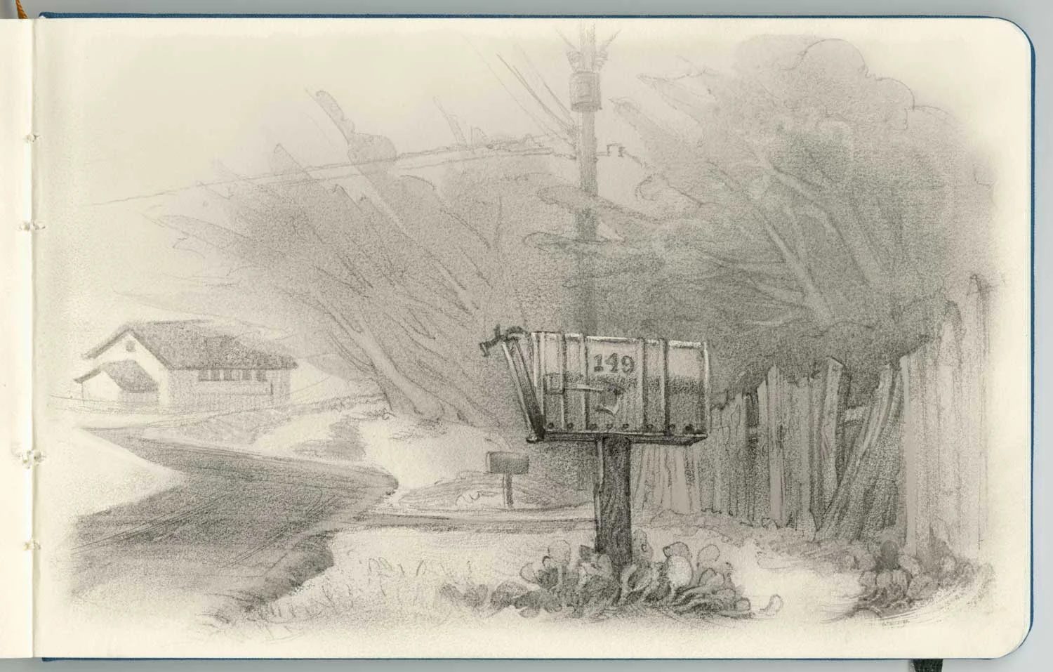 Mailbox in Pacific Grove, California.